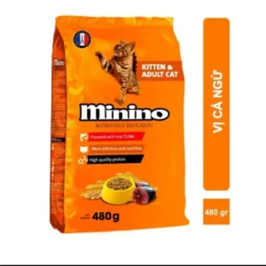 Hạt Minino cho mèo vị cá Ngừ 480gr
