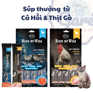 Súp Thưởng Bite of Wild cho Mèo – Grain Free Không Tinh Bột từ Thịt Gà và Cá