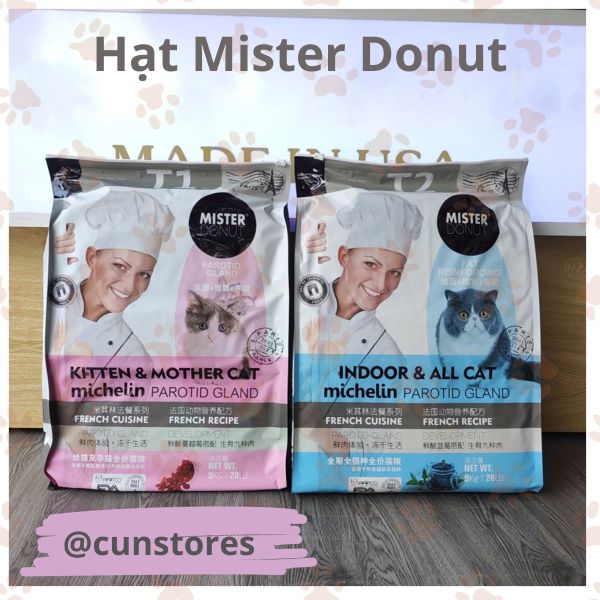 Hạt Mister Donut T1 Cho Mèo Con Và Mèo Mang Thai