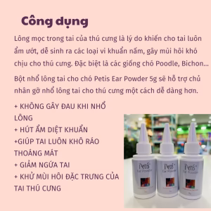 Bột nhổ lông tai Petis chai 5g