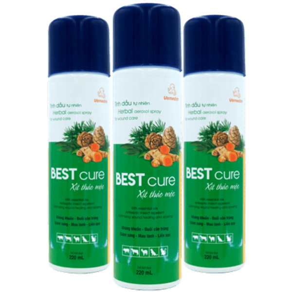 best cure x t khang khu n mau lanh v t thuong cho meo chai 220ml chai