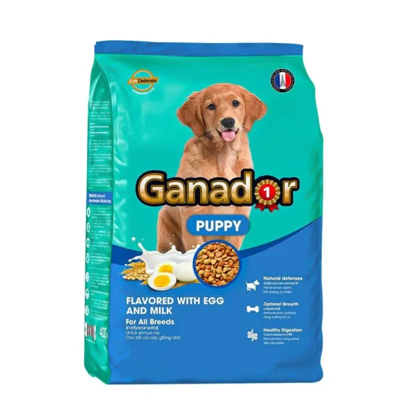 Hạt Ganador cho chó con vị trứng và sữa