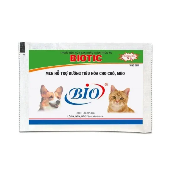 Men hỗ trợ tiêu hóa cho chó mèo – Men tiêu hoá Biotic