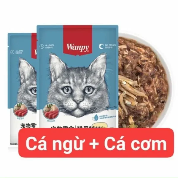 Pate Wanpy cho mèo mọi lứa tuổi gói 80gr