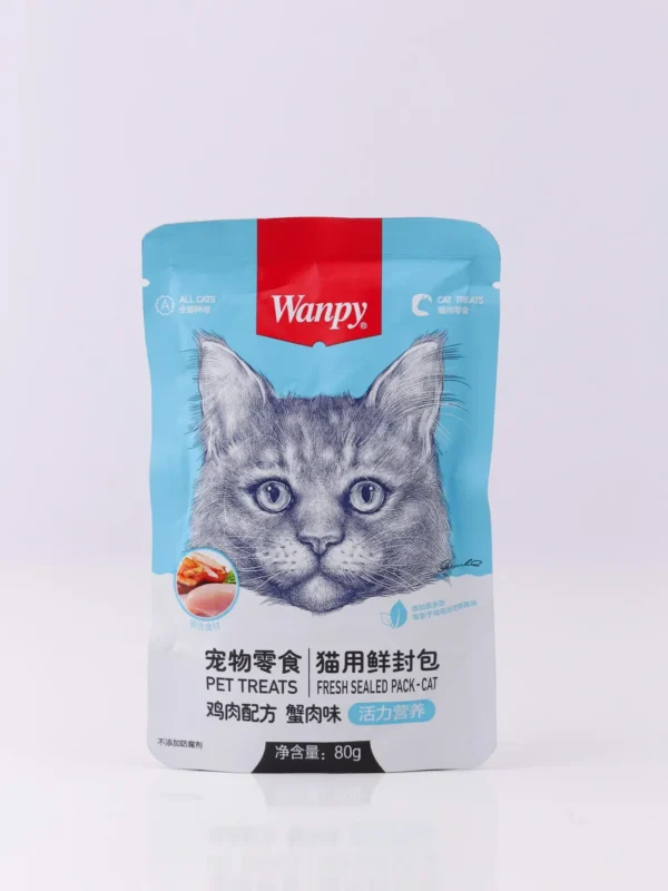 Pate Wanpy cho mèo mọi lứa tuổi gói 80gr