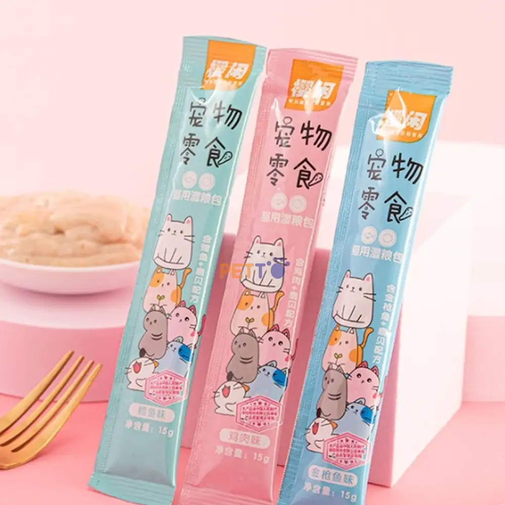 Súp thưởng giá rẻ cho mèo thanh 15gr – Combo 100 cây