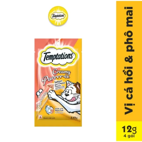 Súp thưởng cho mèo Temptations Creamy Purr(4gói x 12g)