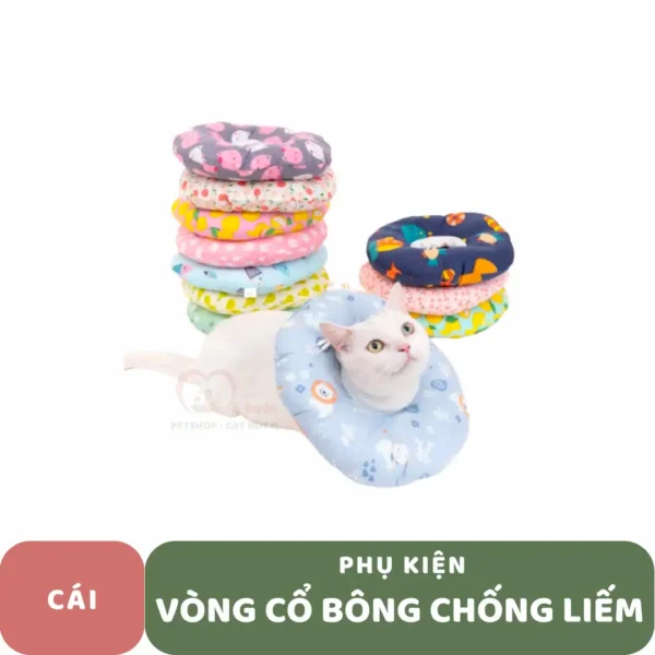 Vòng cổ chống liếm bằng bông