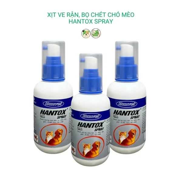 Xịt ve rận Hantox spray 100ml – chai