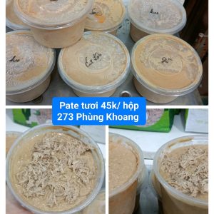 PATE TƯƠI TỰ LÀM – NGON LÀNH, DINH DƯỠNG, KHÔNG CHẤT BẢO QUẢN!