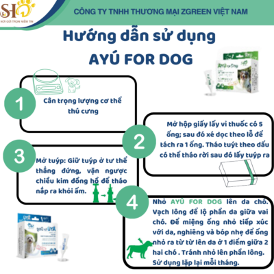 AYÚ FOR DOG – Đặc trị nội ngoại kí sinh – 2-10kg