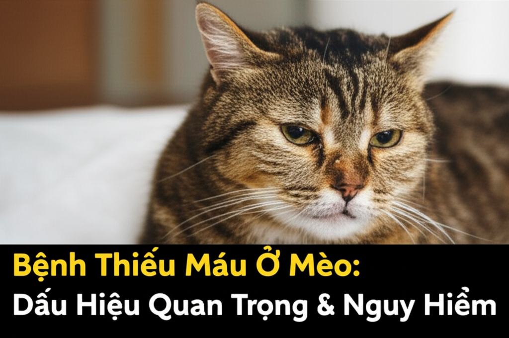 Generate a high-quality, relevant image prompt for an article about: Bệnh Thiếu M&aacute;u Ở M&egrave;o: D