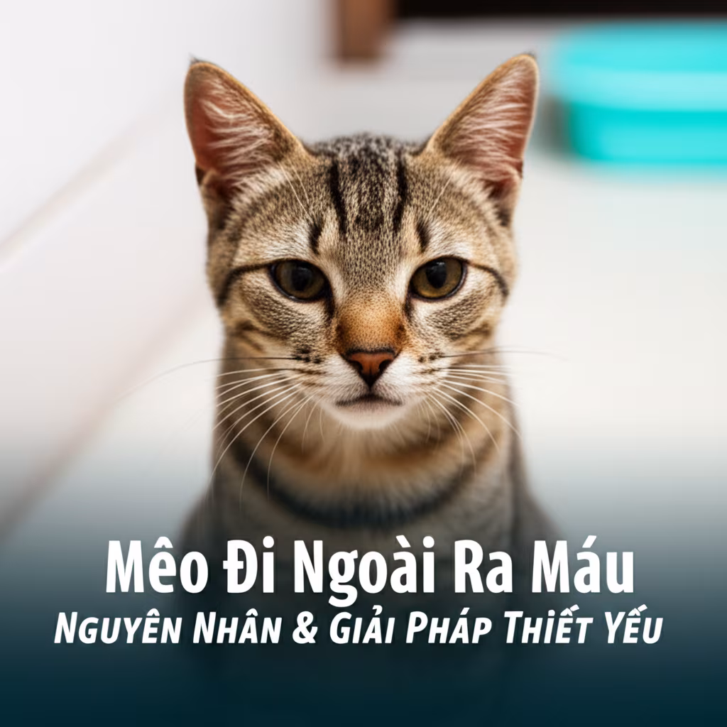 Generate an eye catching, high quality featured image prompt for a blog post about: Mèo Đi Ngoài