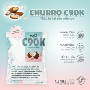 Alternative view of Thức ăn hạt cho m&egrave;o con Churro C90K PetQ