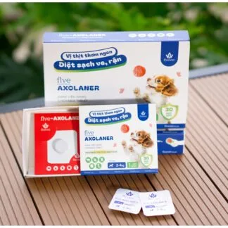 Five Axolaner &ndash; Vi&ecirc;n Nhai Trị Ve Rận, Bọ Ch&eacute;t Hiệu Quả Cho Ch&oacute;