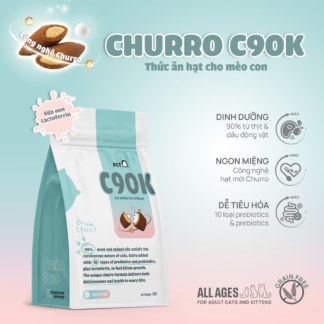 Thức ăn hạt cho m&egrave;o con Churro C90K PetQ