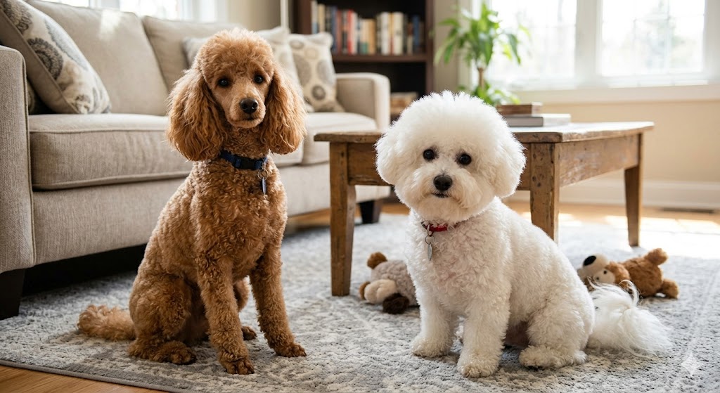 Phan biet poodle va bichon